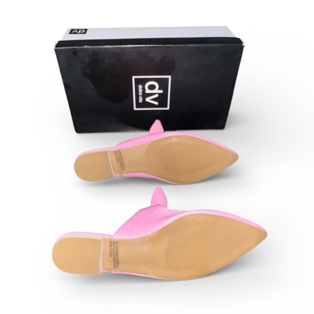 Dolce Vita DV Christian Pink Bow Mules Women’s Size 8.5 Pointed Toe Slip-On - Picture 7 of 7